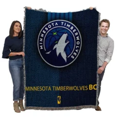 Minnesota Timberwolves Popular NBA Club Woven Blanket