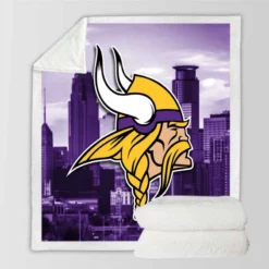 Minnesota Vikings Popular NFL American Football Team Sherpa Fleece Blanket