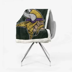 Minnesota Vikings Professional American Football Team Sherpa Fleece Blanket 2