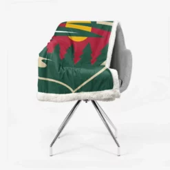 Minnesota Wild Professional NHL Hockey Club Sherpa Fleece Blanket 2