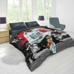 Mohamed Salah Egyptian Footballer Duvet Cover 1