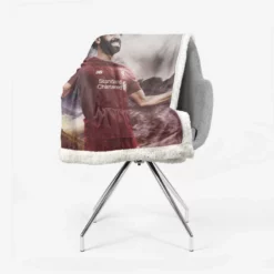 Mohamed Salah English Club Sports Player Sherpa Fleece Blanket 2