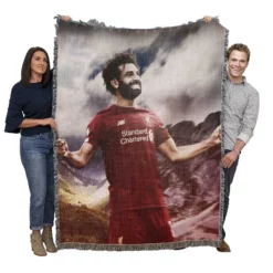 Mohamed Salah English Club Sports Player Woven Blanket