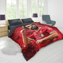 Mohamed Salah Ethical Football Player Duvet Cover 1