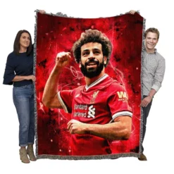 Mohamed Salah Ethical Football Player Woven Blanket