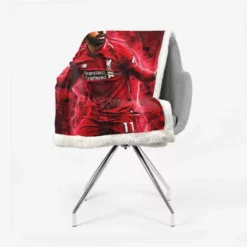 Mohamed Salah Extraordinary Football Player Sherpa Fleece Blanket 2