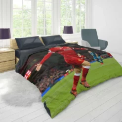 Mohamed Salah FIFA Club World Cup Football Player Duvet Cover 1