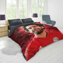 Mohamed Salah FIFA World Cup Footballer Duvet Cover 1