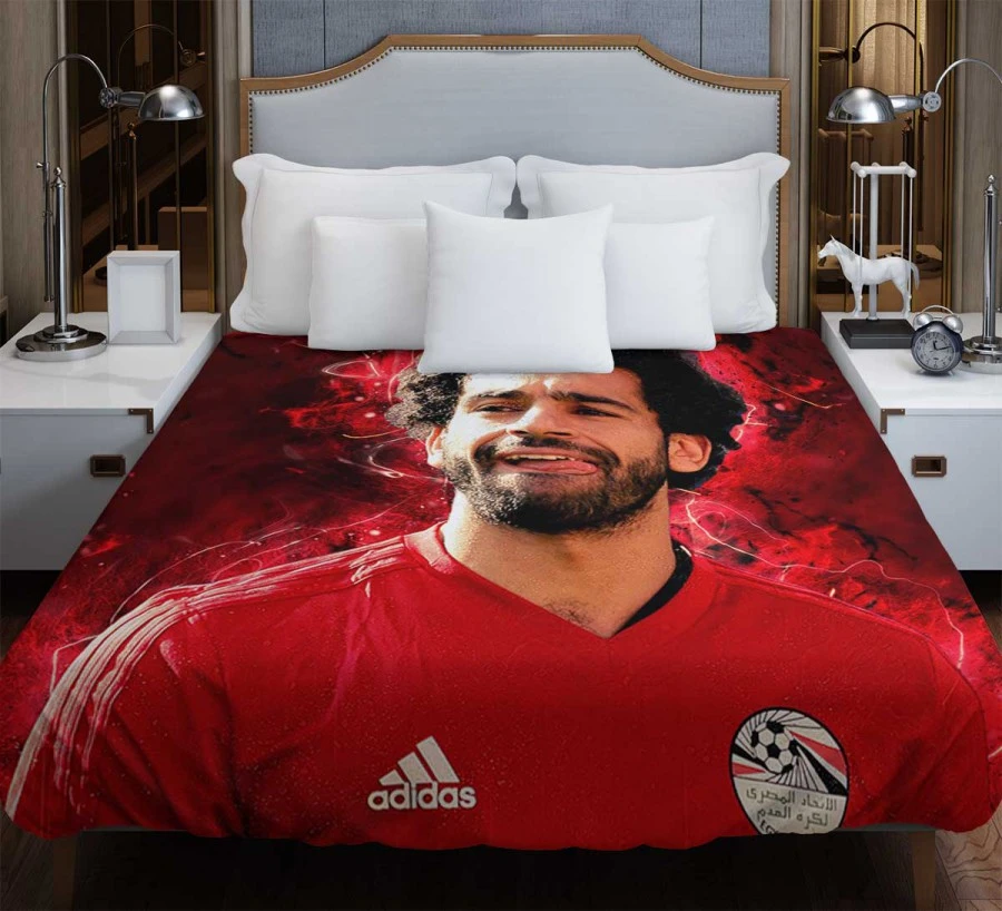 Mohamed Salah FIFA World Cup Footballer Duvet Cover