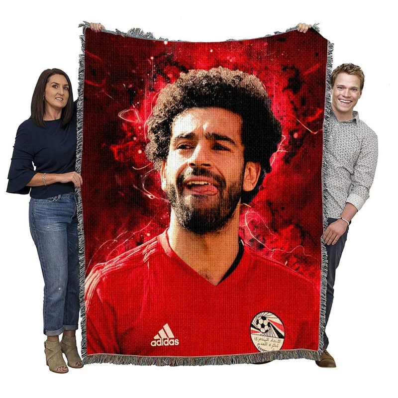 Mohamed Salah FIFA World Cup Footballer Woven Blanket