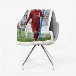 Mohamed Salah Ghaly  Liverpool Sherpa Fleece Blanket 2