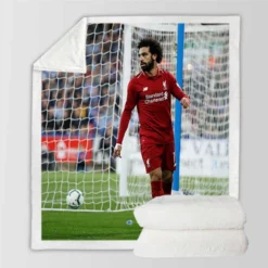 Mohamed Salah Ghaly  Liverpool Sherpa Fleece Blanket