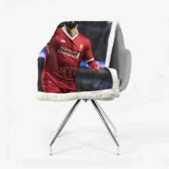 Mohamed Salah Spright Football Player Sherpa Fleece Blanket 2