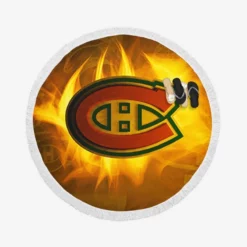 Montreal Canadiens Popular Canadian Hockey Club Round Beach Towel