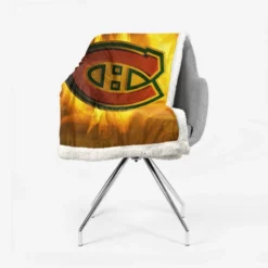 Montreal Canadiens Popular Canadian Hockey Club Sherpa Fleece Blanket 2