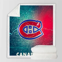 Montreal Canadiens Professional NHL Hockey Club Sherpa Fleece Blanket