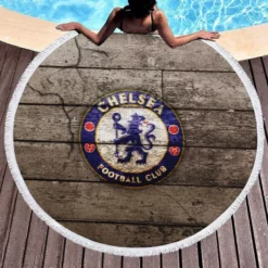 Most Epic Football Club Chelsea FC Round Beach Towel 1