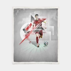 Most Goal in FIFA WC Cristiano Ronaldo Sherpa Fleece Blanket 1