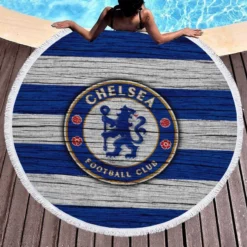 Most Winning Chelsea Club Logo Round Beach Towel 1