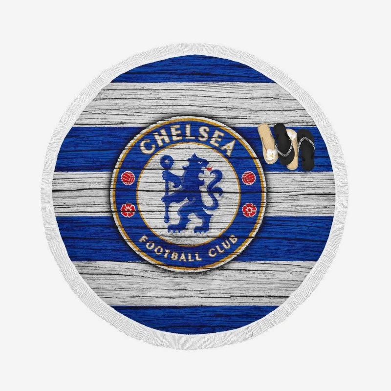 Most Winning Chelsea Club Logo Round Beach Towel