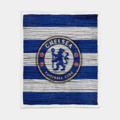 Most Winning Chelsea Club Logo Sherpa Fleece Blanket 1