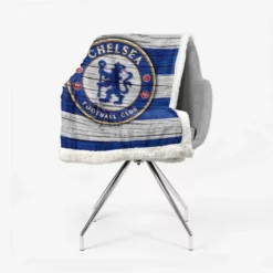 Most Winning Chelsea Club Logo Sherpa Fleece Blanket 2