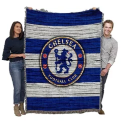 Most Winning Chelsea Club Logo Woven Blanket