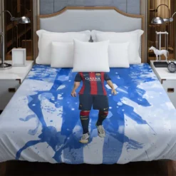 Motivating Sports Player Lionel Messi Duvet Cover