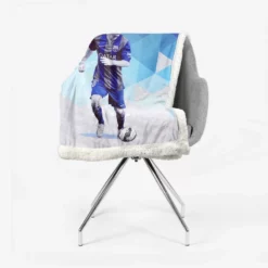 Motivational Football Player Lionel Messi Sherpa Fleece Blanket 2