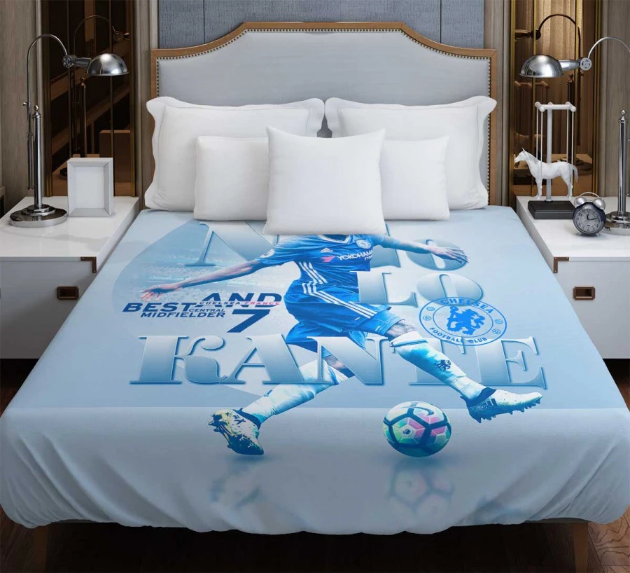 N Golo Kante  Chelsea Strong Football Player Duvet Cover