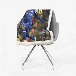 N Golo Kante Energetic Chelsea Football Player Sherpa Fleece Blanket 2