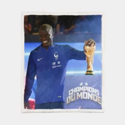 N Golo Kante FIFA World Cup Player Sherpa Fleece Blanket 1