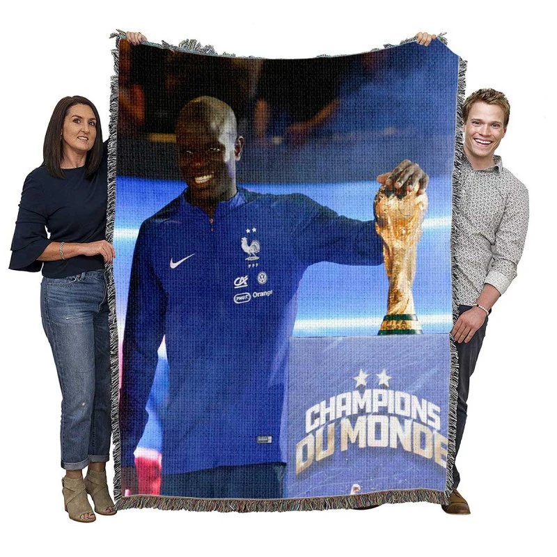 N Golo Kante FIFA World Cup Player Woven Blanket