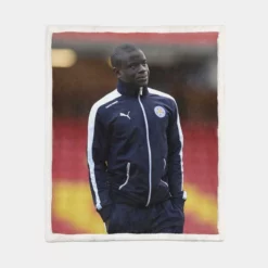 N Golo Kante French Professional Football Player Sherpa Fleece Blanket 1