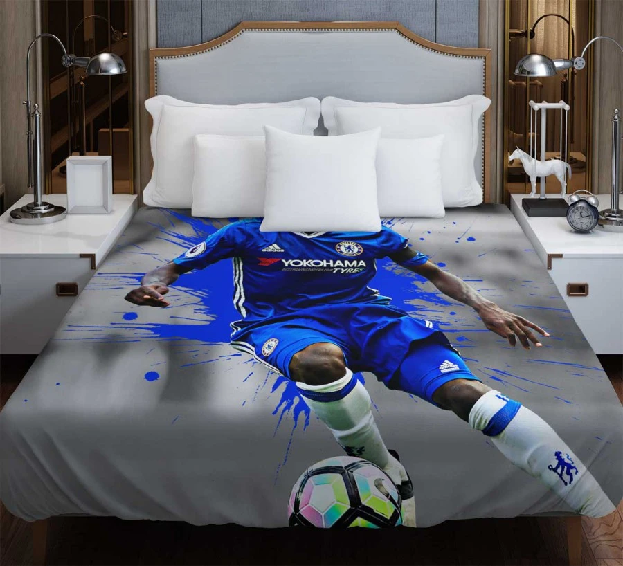 N Golo Kante Uniqe French Football Player Duvet Cover