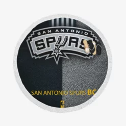NBA Basketball Club San Antonio Spurs Logo Round Beach Towel