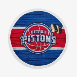 NBA Basketball Team Detroit Pistons Round Beach Towel