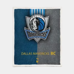 NBA Champions Basketball Logo Dallas Mavericks Sherpa Fleece Blanket 1