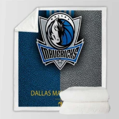 NBA Champions Basketball Logo Dallas Mavericks Sherpa Fleece Blanket