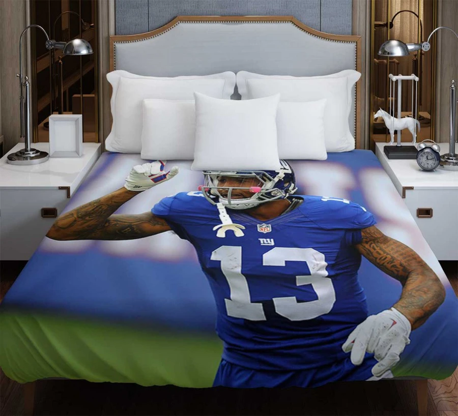 NFL Odell Beckham Jr Football Player Duvet Cover