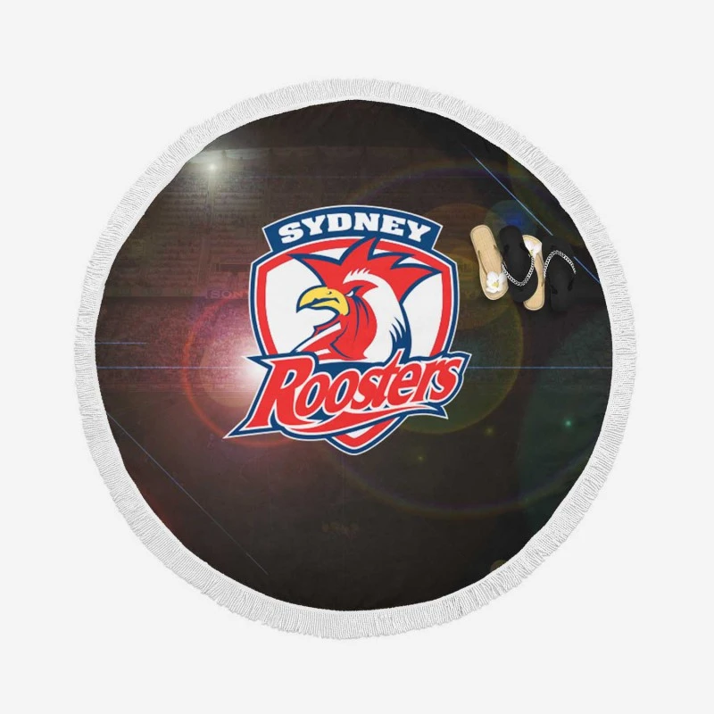 NRL Rugby Club Sydney Roosters Round Beach Towel