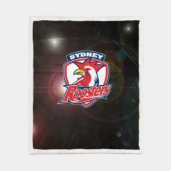 NRL Rugby Club Sydney Roosters Sherpa Fleece Blanket 1