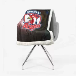 NRL Rugby Club Sydney Roosters Sherpa Fleece Blanket 2