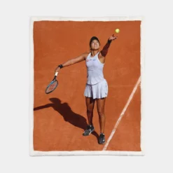 Naomi Osaka Japanese Professional Tennis Player Sherpa Fleece Blanket 1