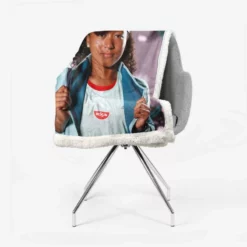 Naomi Osaka Powerful WTA Tennis Player Sherpa Fleece Blanket 2