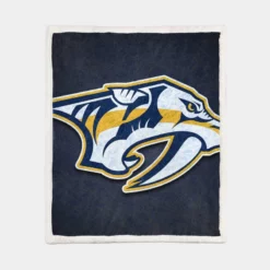 Nashville Predators Excellent NHL Hockey Team Sherpa Fleece Blanket 1