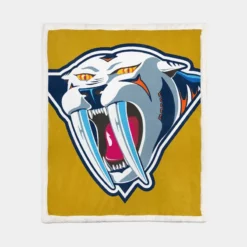 Nashville Predators Professional Ice Hockey Team Sherpa Fleece Blanket 1