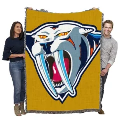 Nashville Predators Professional Ice Hockey Team Woven Blanket
