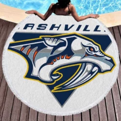 Nashville Predators Strong NHL Hockey Team Round Beach Towel 1