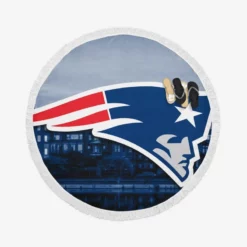 New England Patriots Popular NFL Football Team Round Beach Towel